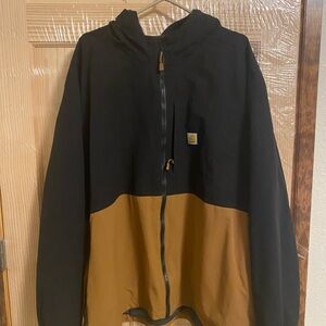 Carhartt Storm Defender Jacket in Black and Tan